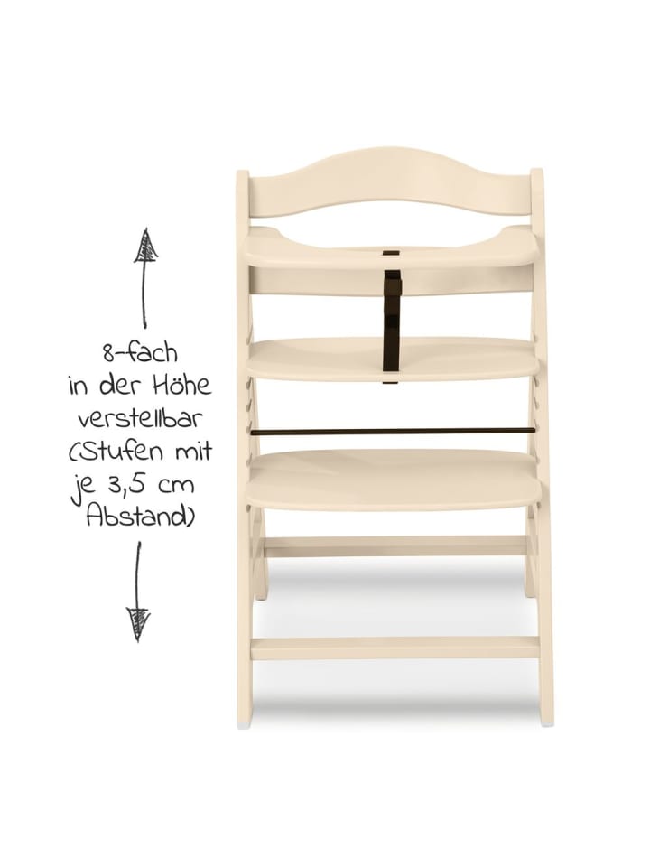 Hauck Hochstuhl Alpha Plus - Vanilla günstig kaufen onesize