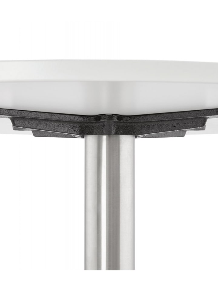 KADIMA DESIGN Salon Couchtisch Rund Weiß Holz Metall | Minimalistisches Design in Weiß günstig kaufen onesize