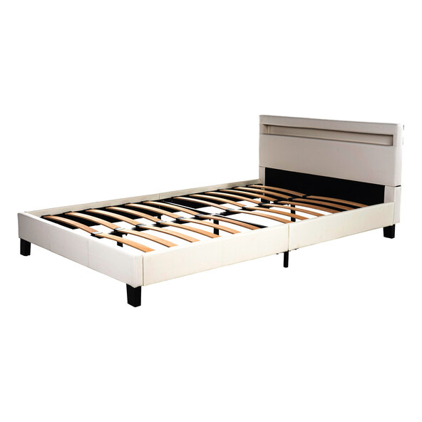 LED Bett ASTRO, weiß, 140 x 200 cm