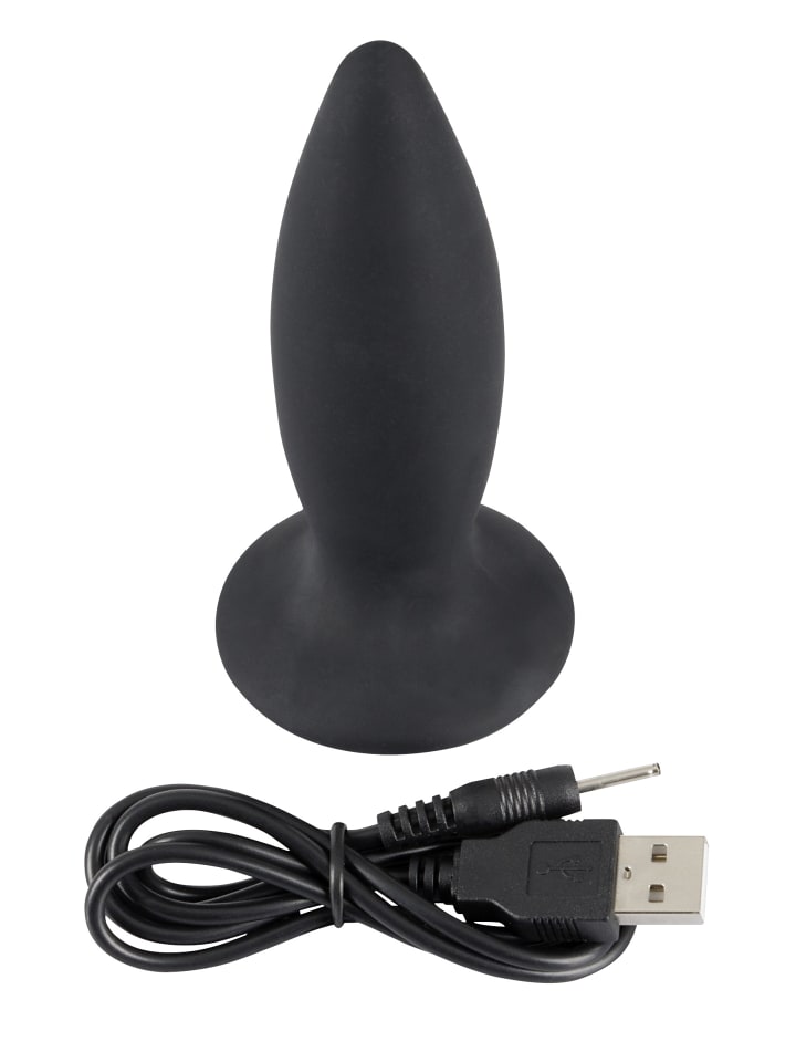 Black Velvets Analplug Recharge plug S in schwarz günstig kaufen 11 cm