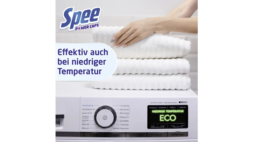 Spee Colorwaschmittel Power Caps Frische Kick 24H Deo-Frische 18WL 216 g