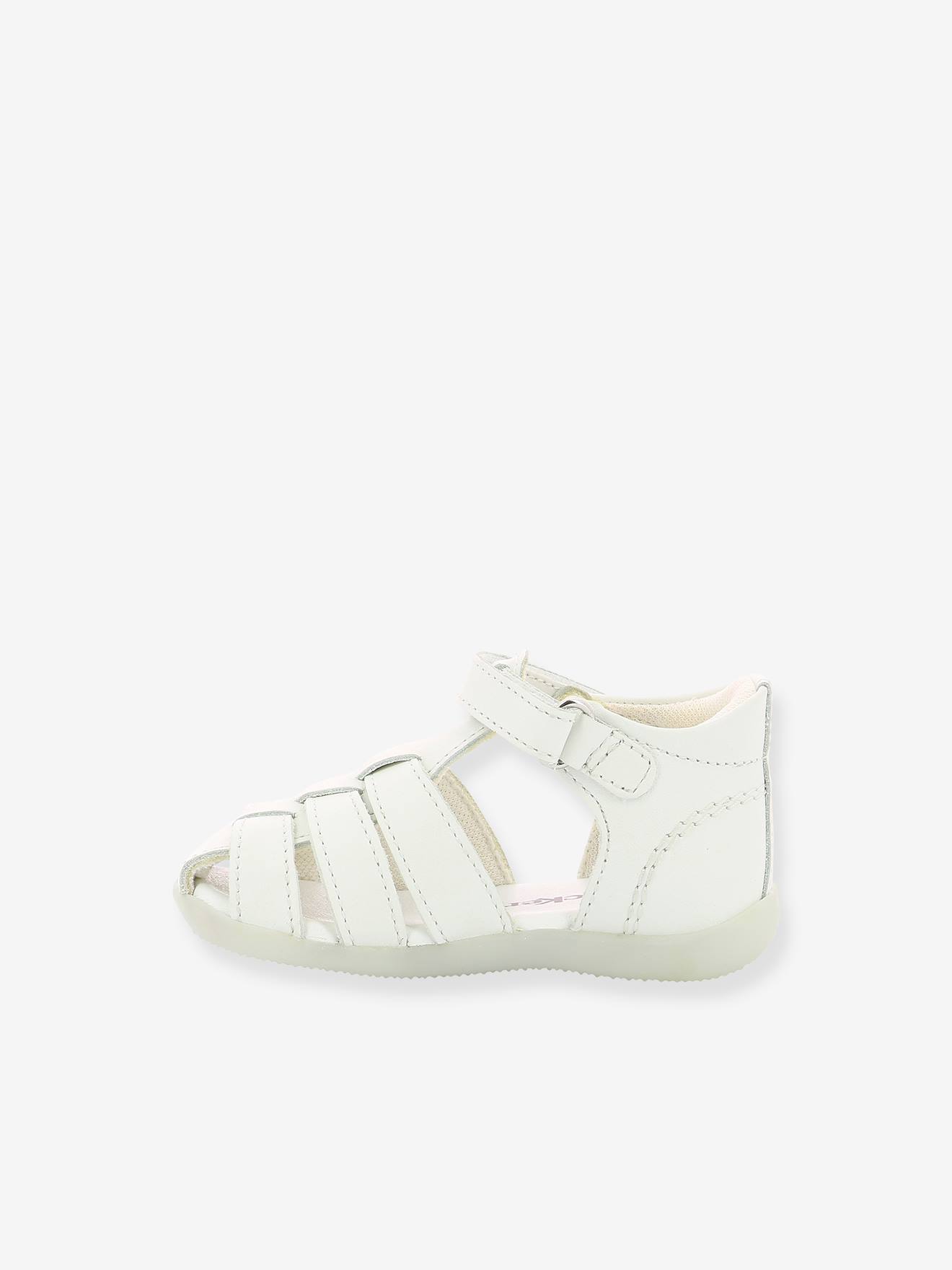 Sandales cuir bébé Bigflo-2 Iconique Biboo KICKERS® rose
