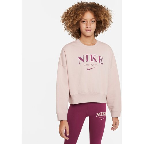KINDER SWEATSHIRT G NSW TREND FLC CREW PRNT