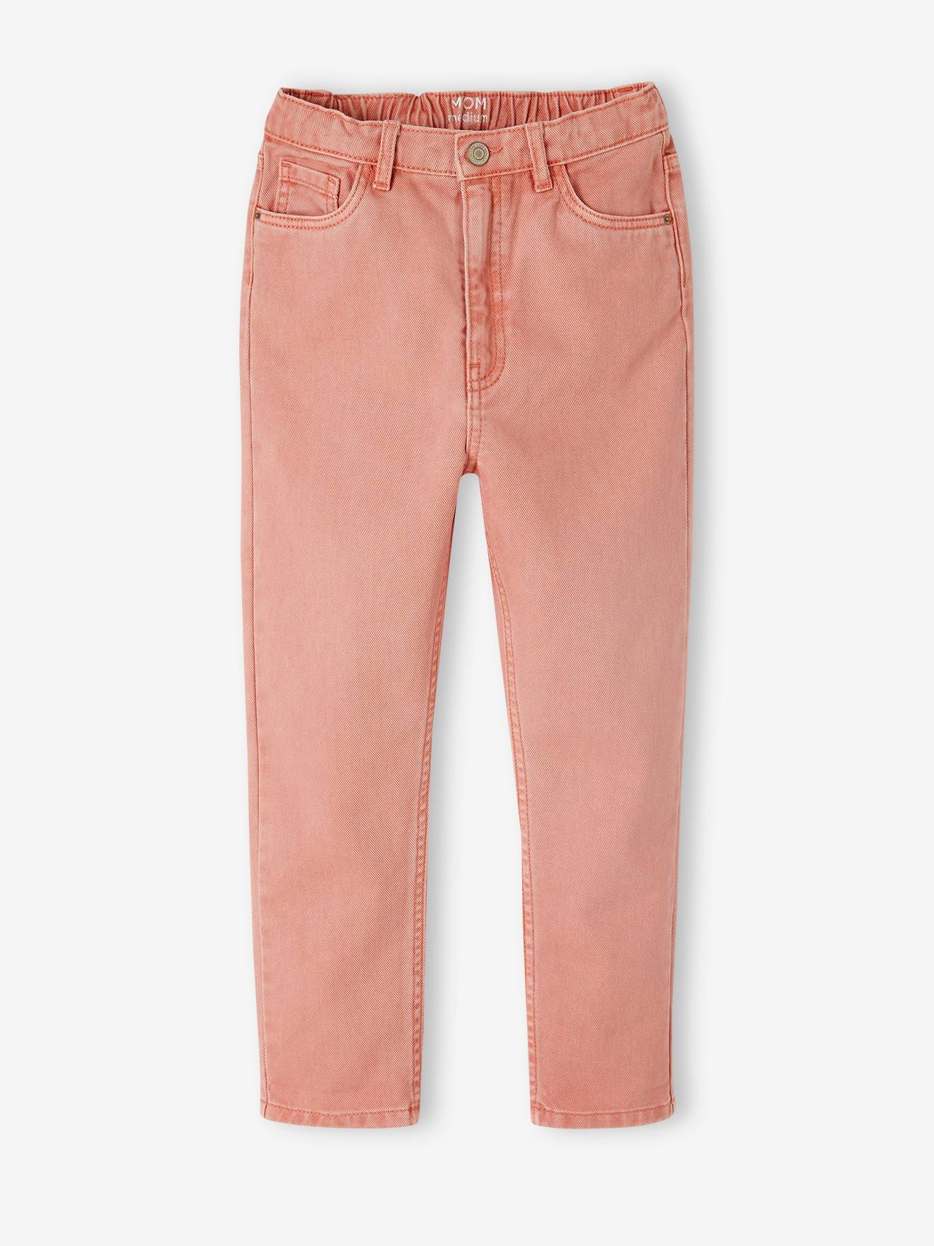 Vertbaudet Mädchen Mom-Hose, Hüftweite REGULAR - pfirsich