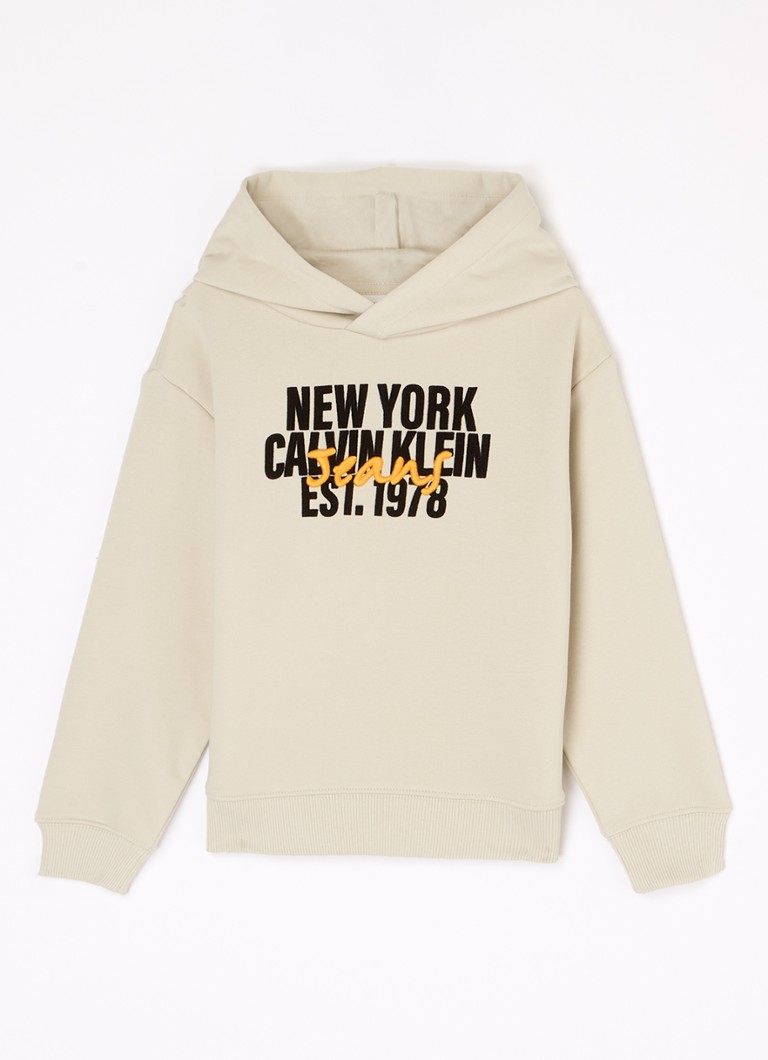 Mikina s kapucí Calvin Klein s potiskem loga