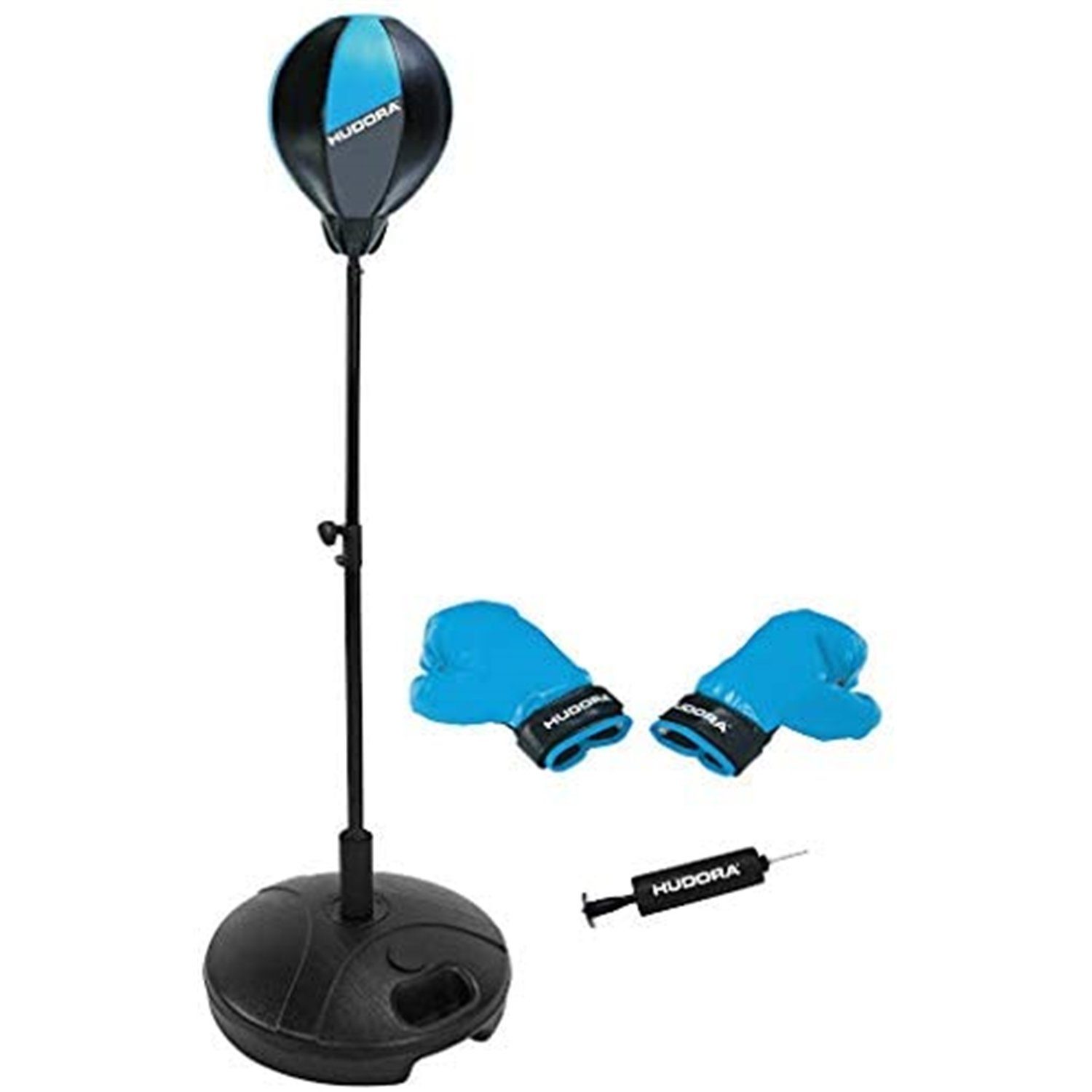Hudora Boxhandschuhe 74506/00 Punchingball mit Boxhandschuhen und Pumpe