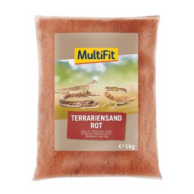 MultiFit Bodengrund MultiFit Terrariumsand 5kg rot