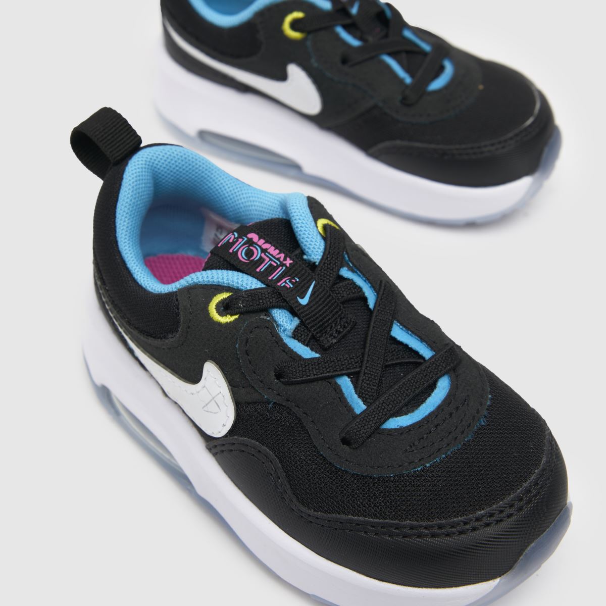 Nike svarta och vita Air Max-motiv för småbarn