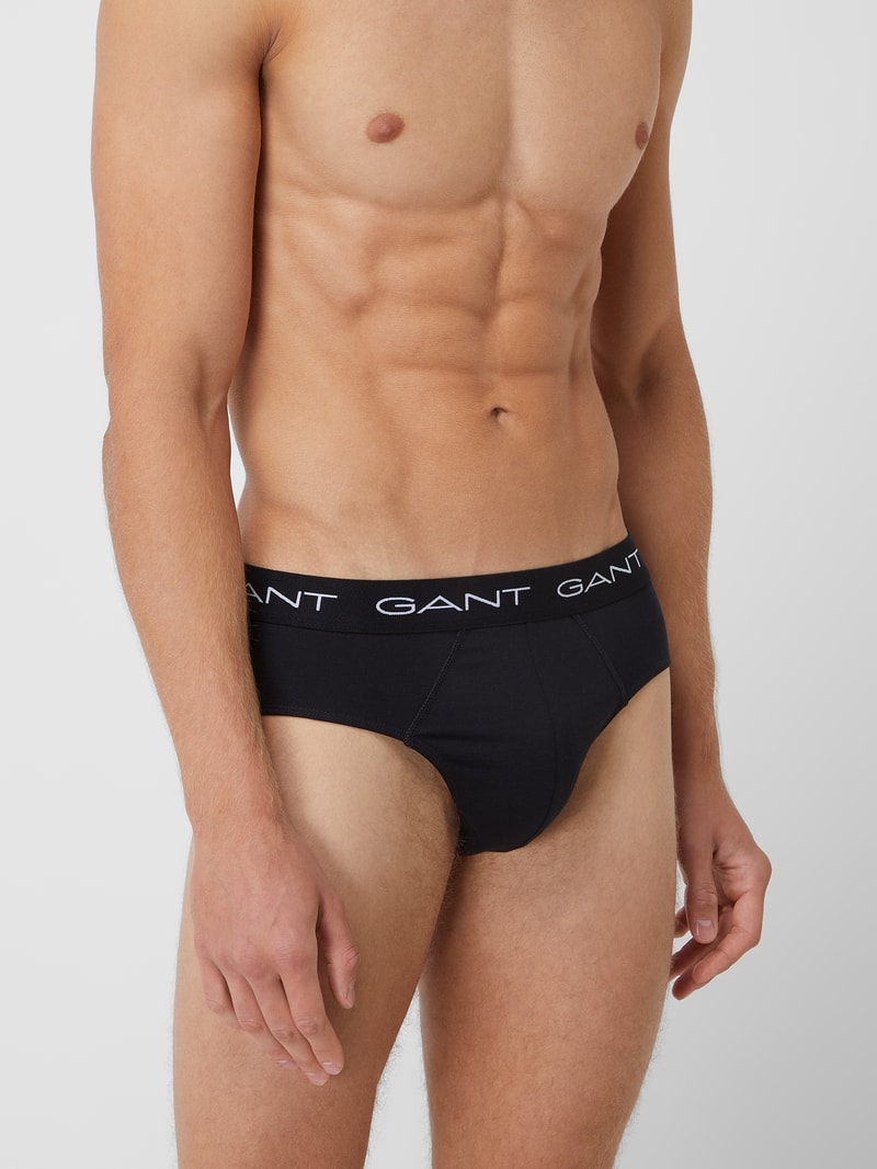 Slip im 3er-Pack in schwarz
