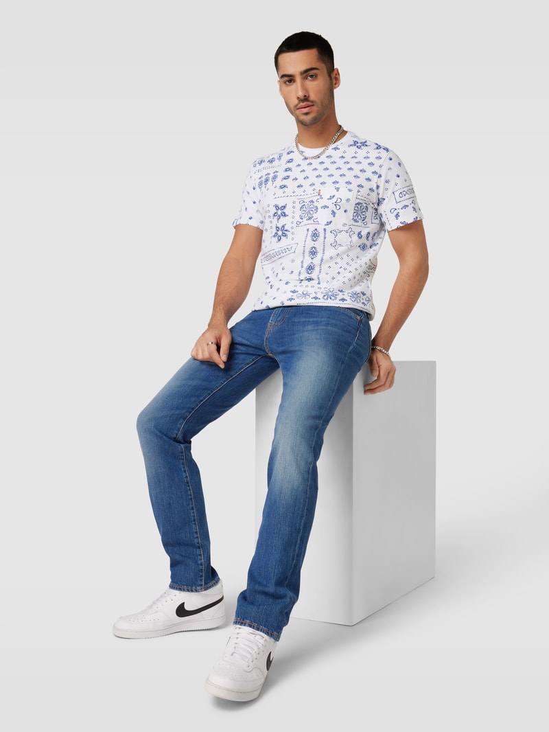 Jeans im 5-Pocket-Design Modell 'NICE AND SIMPLE' in marineblau