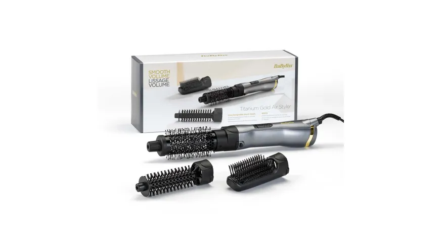 BaByliss Warmluftbürste Titanium Gold AS85TE