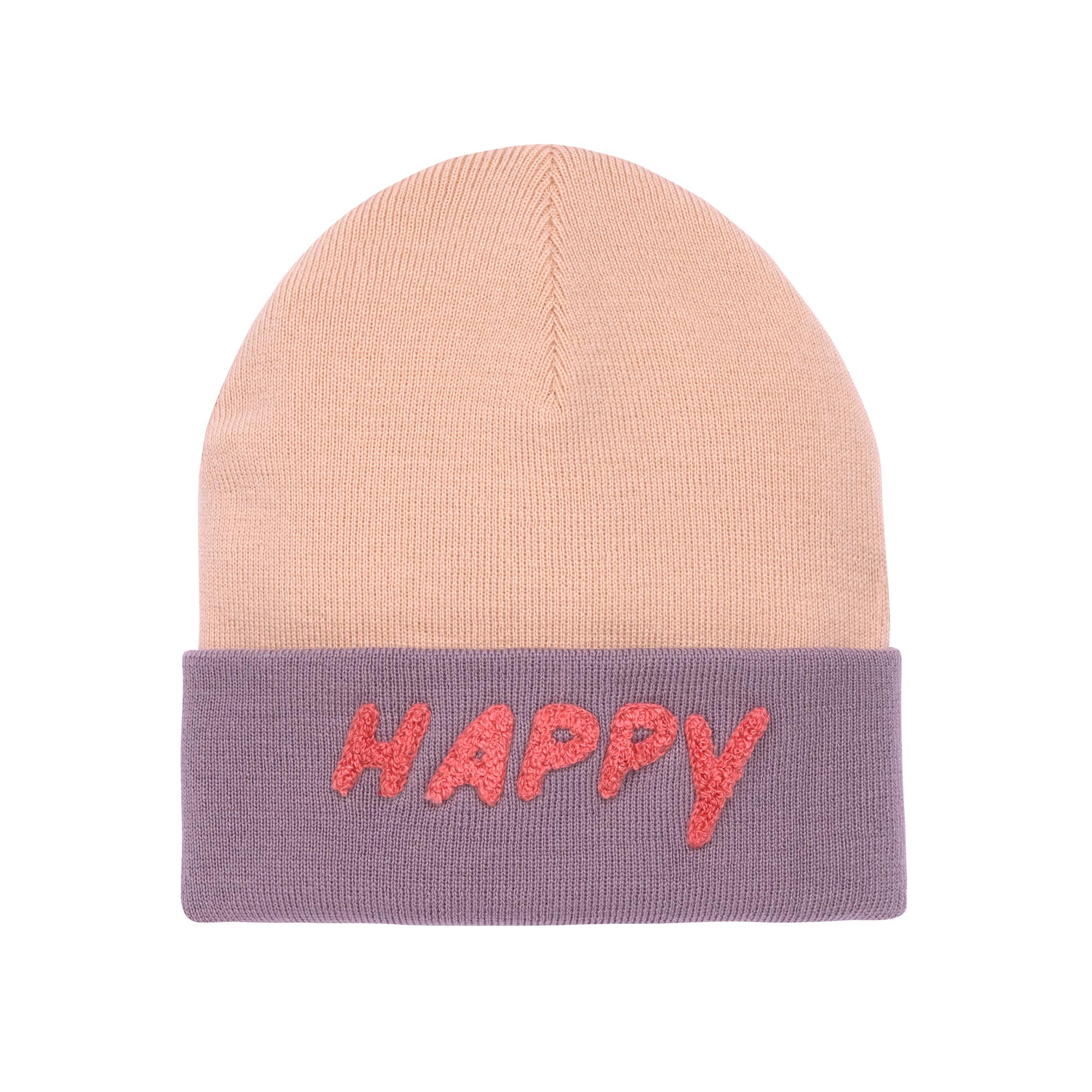 Beanie Mütze Kinder - Merino Wolle, Little Gang, Happy Rosa