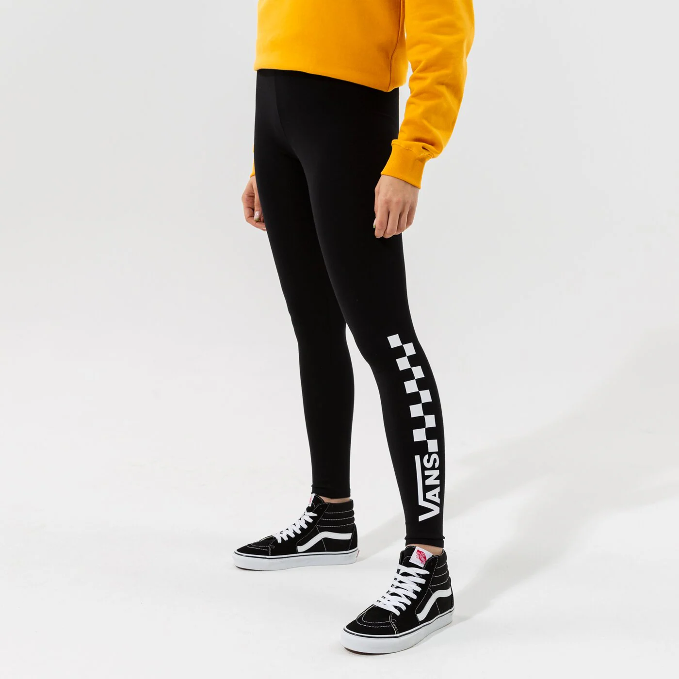 VANS LEGGINGS CHECKERBOARD Schwarz