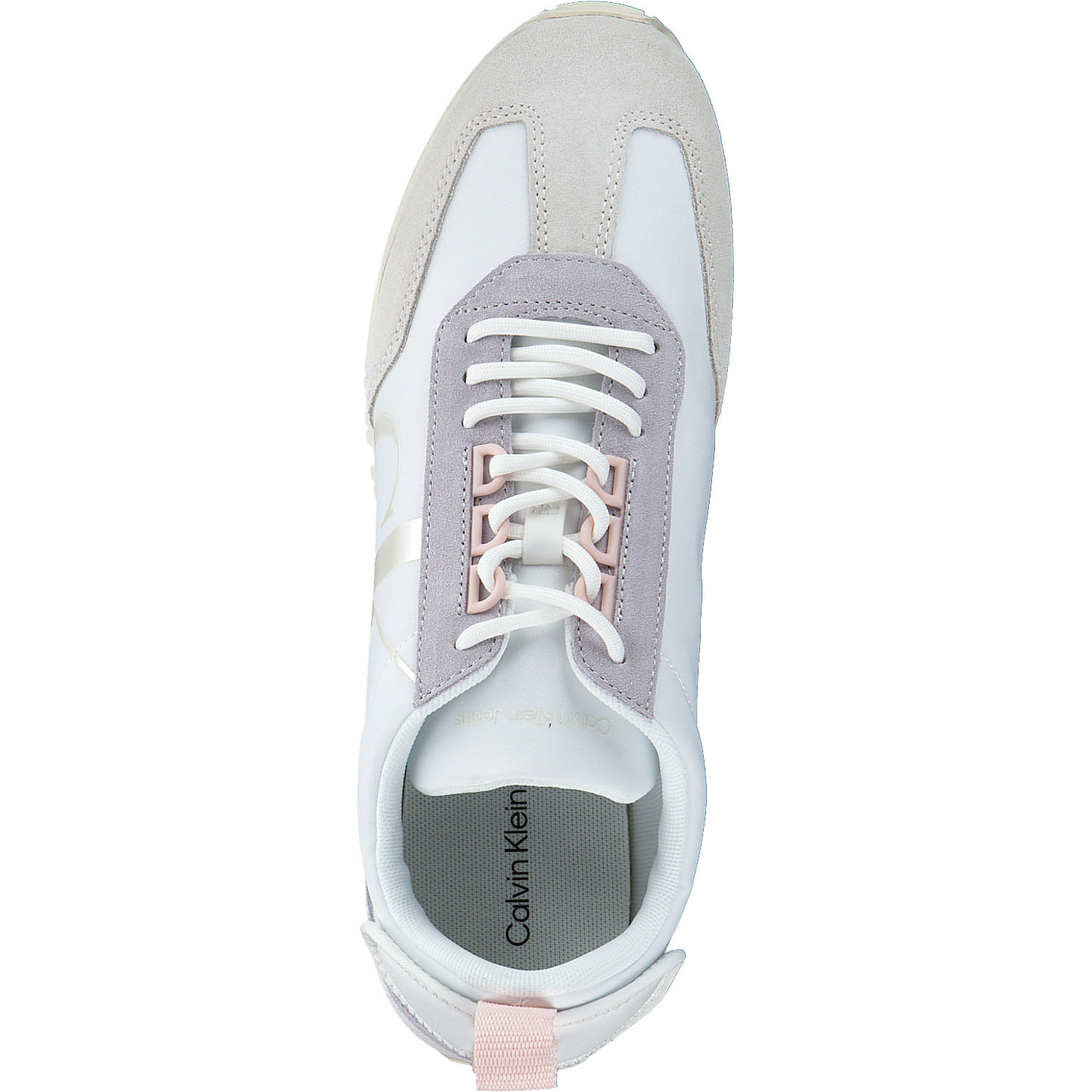Calvin Klein YW0YW01100, Schnürschuhe, Damen, white/creamy