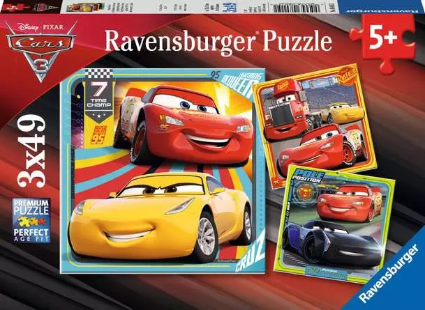 Kinderpuzzle ab 5 Jahren - Bunte Flitzer - 49 Teile
