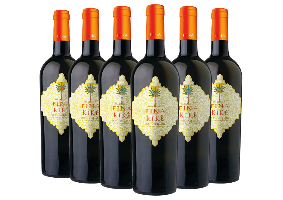 Terre Siciliane IGT Traminer Aromatico Sauvignon Blanc Kikè 2022 Cantine Fina 6 bouteilles de 0,75 ℓ