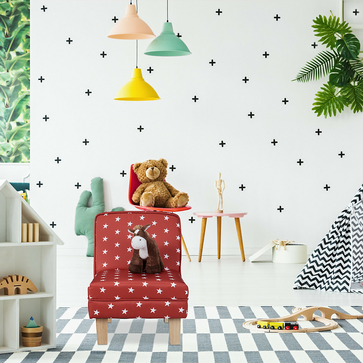 Kindersessel mit Sternen
