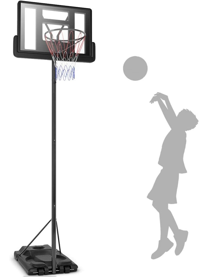 COSTWAY Basketballständer 260-305 cm in Schwarz günstig kaufen 97 cm