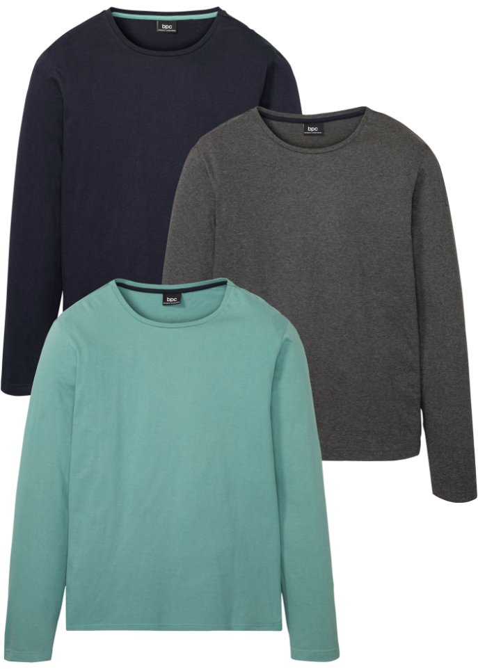Langarmshirt (3er Pack)