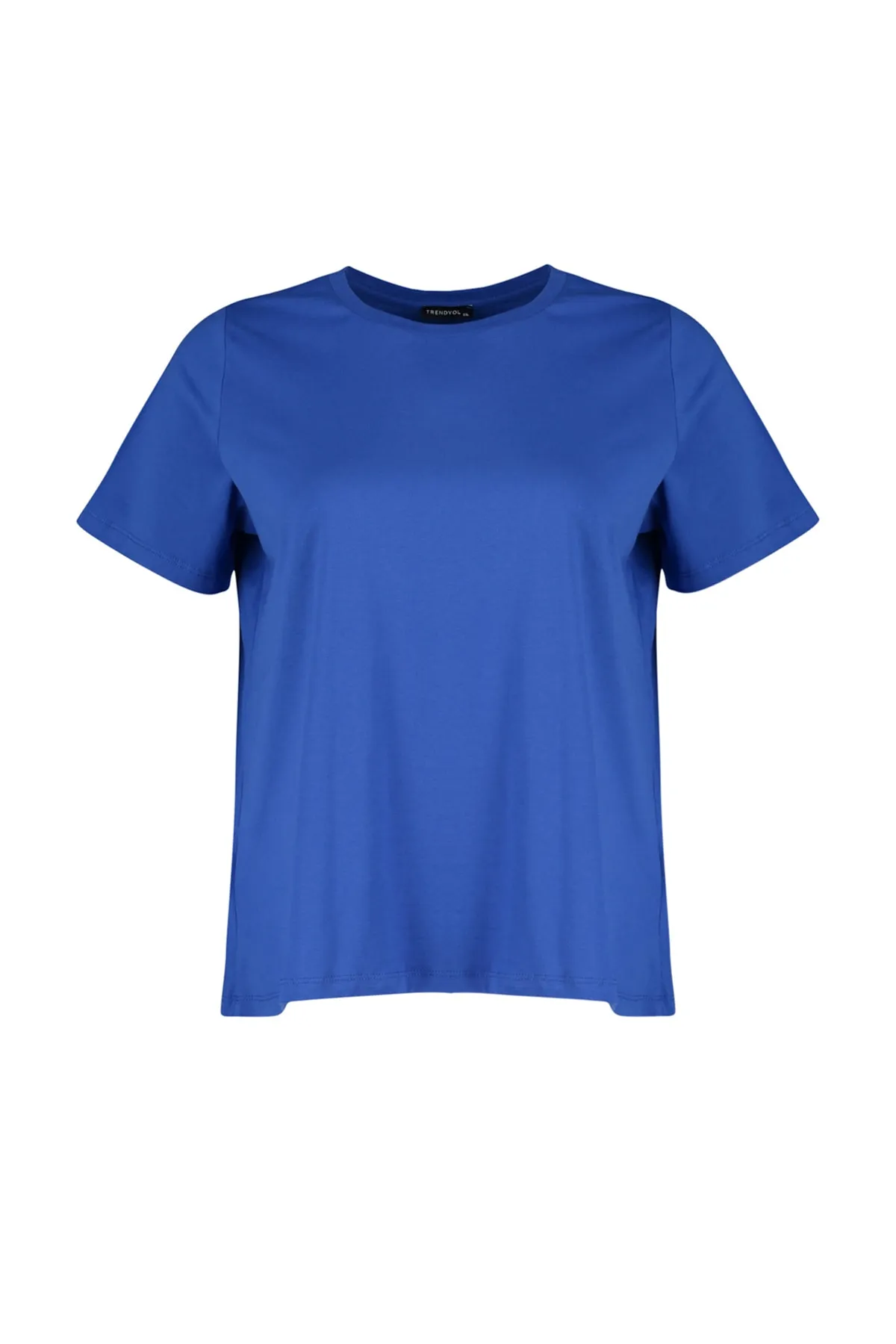 Trendyol Curve  Saks Basic Rundhals-Strick-T-Shirt TBSSS22TS0733