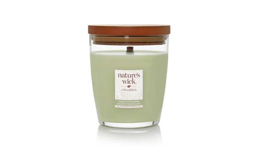 nature's wick Mittelgroße Kerze im Glas Sage & White Pepper mehrfarbig