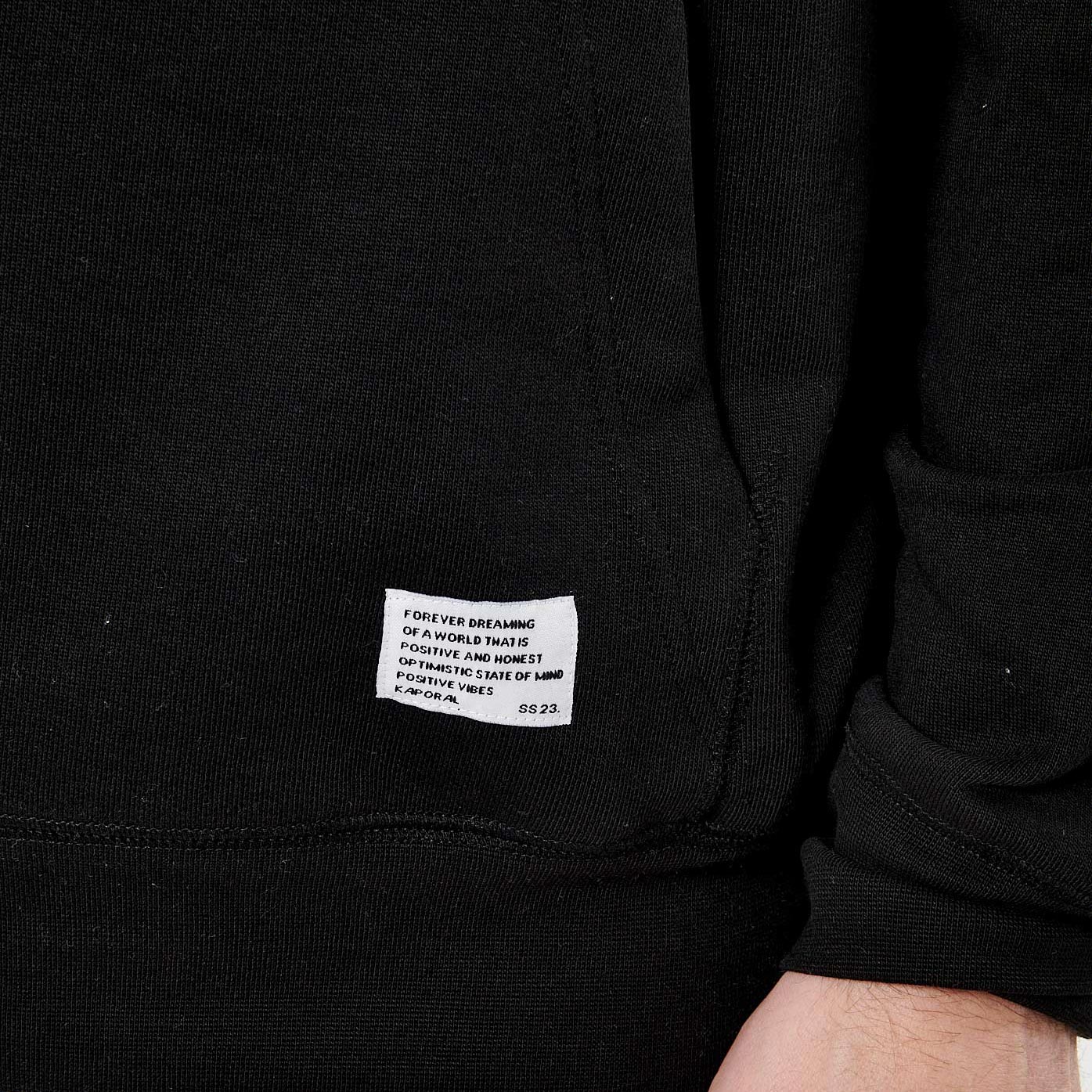 CATCH  Sweat noir Homme en 100% coton