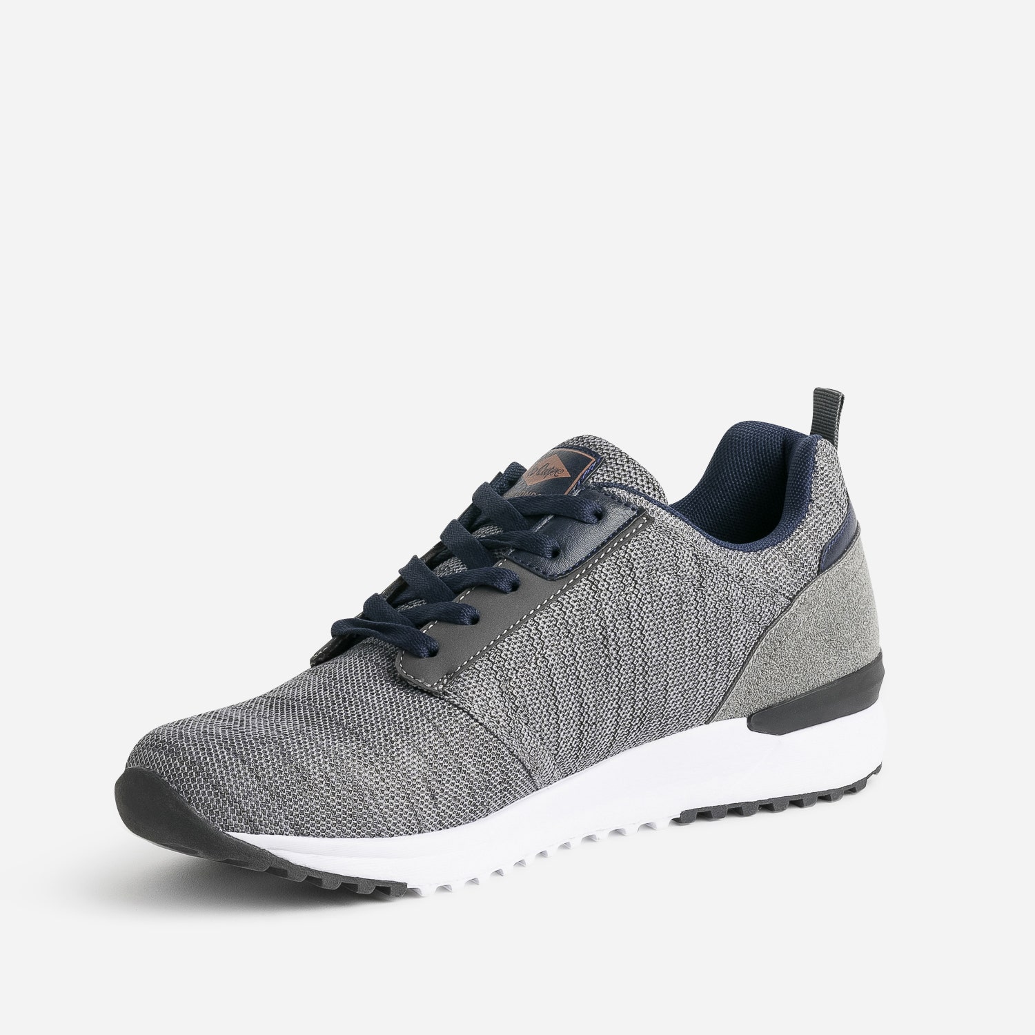 Tennis LEE COOPER gris chiné en mesh