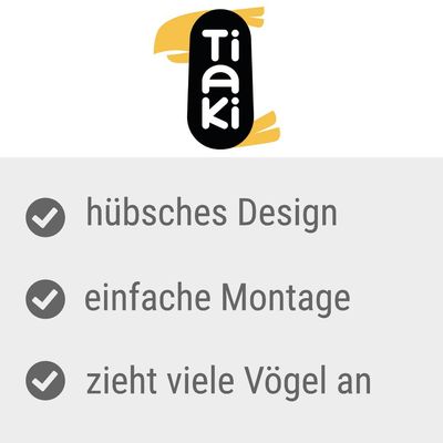 TIAKI Vogelfutterhaus mit Ständer