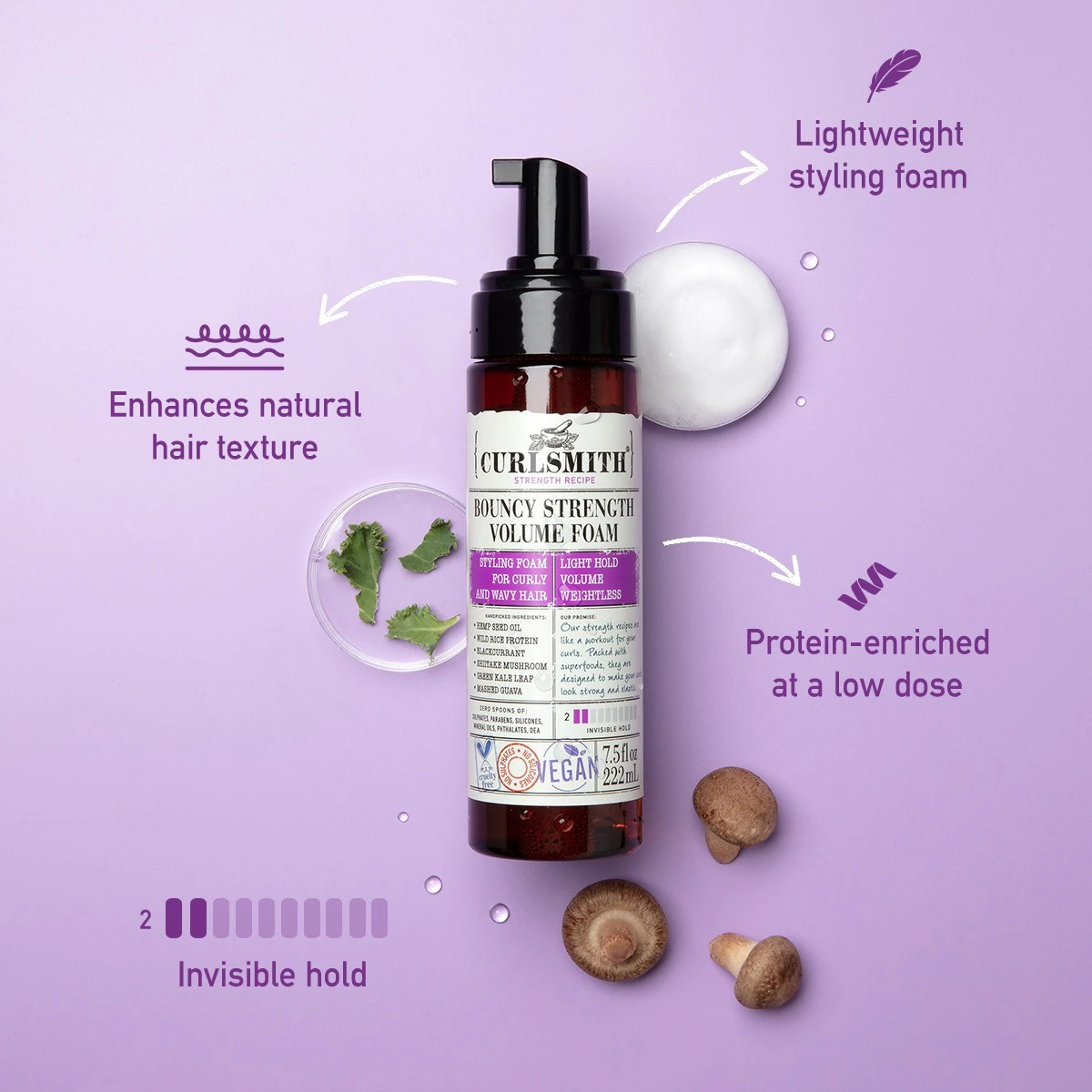 Curlsmith Bouncy Strength pjena za volumen