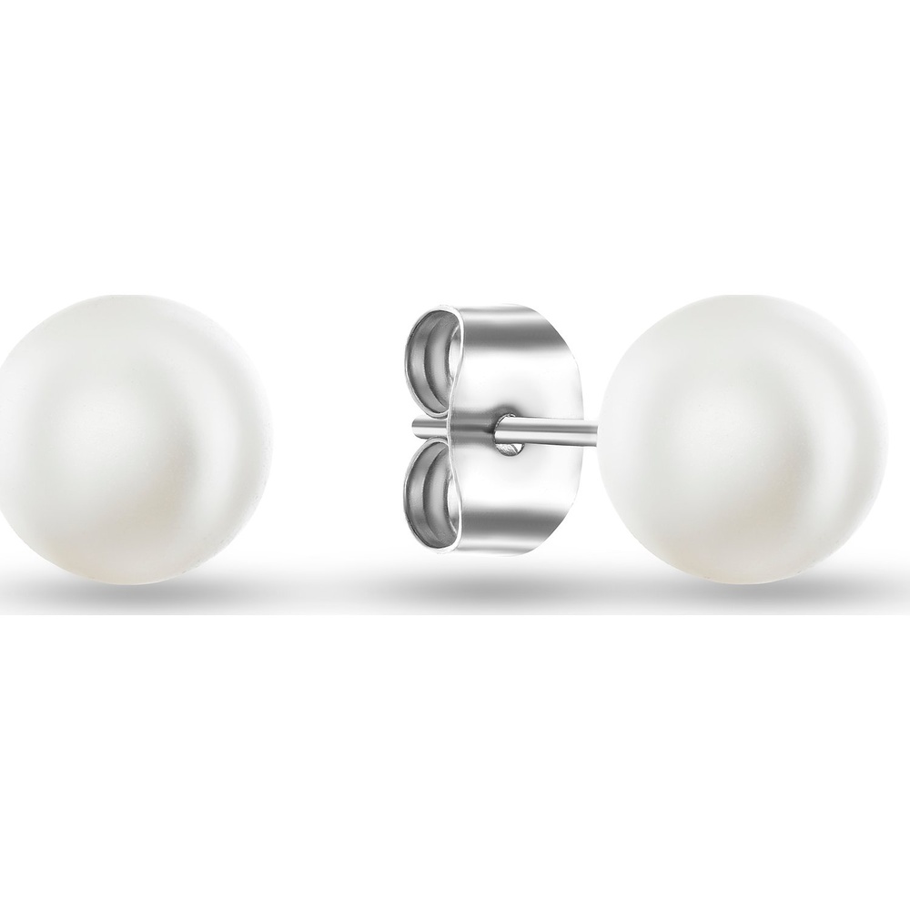 FAVS Boucles d'oreilles à fermoir à poussette Acier inoxydable Boucles d'oreilles