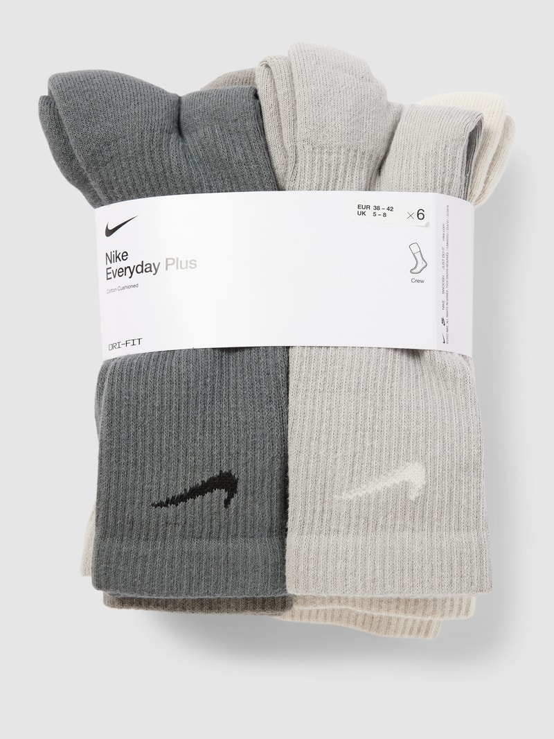 Cap mit Label-Stitching in hellgrau