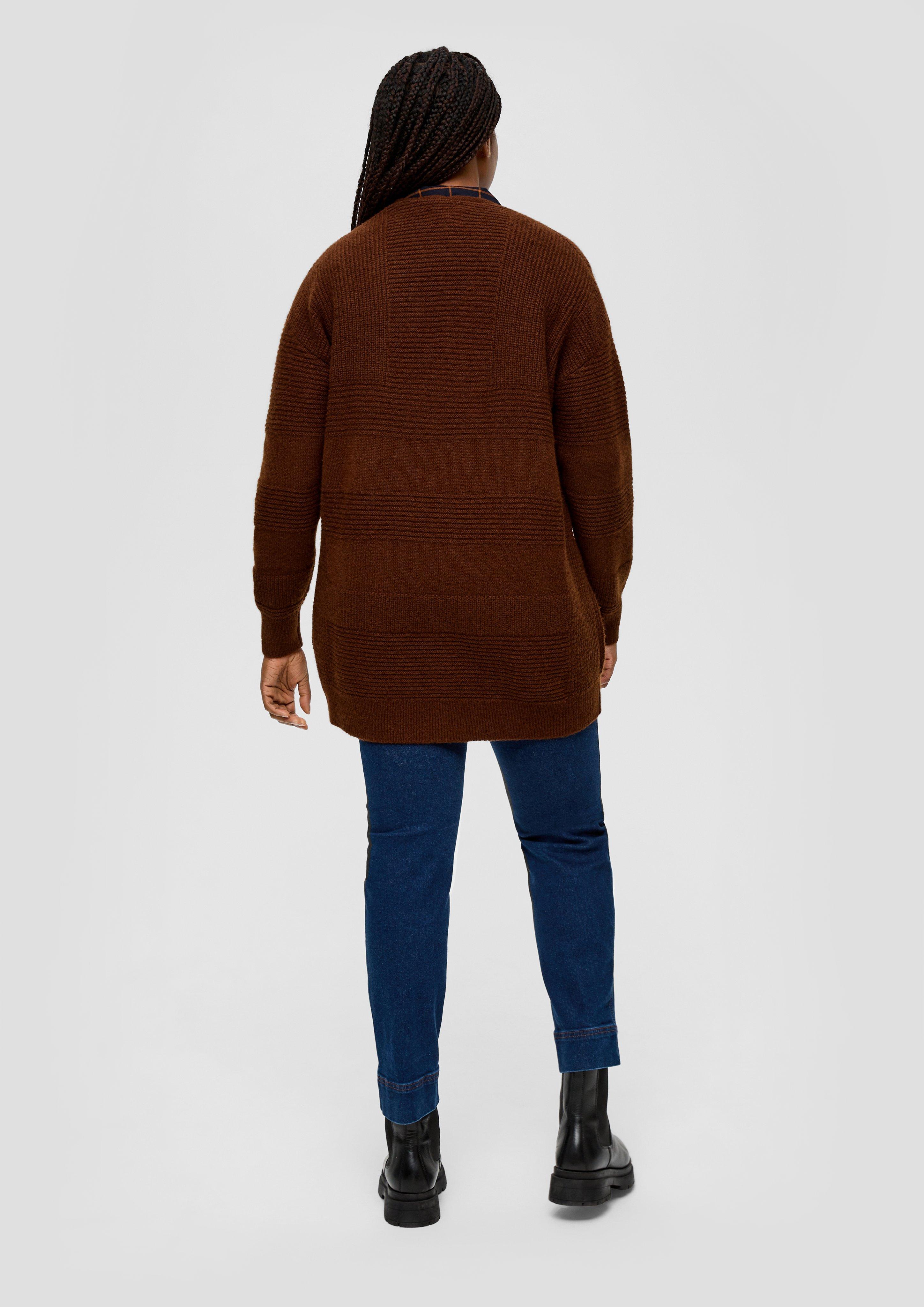 Strickjacke mit Bindeband  2136637-8797