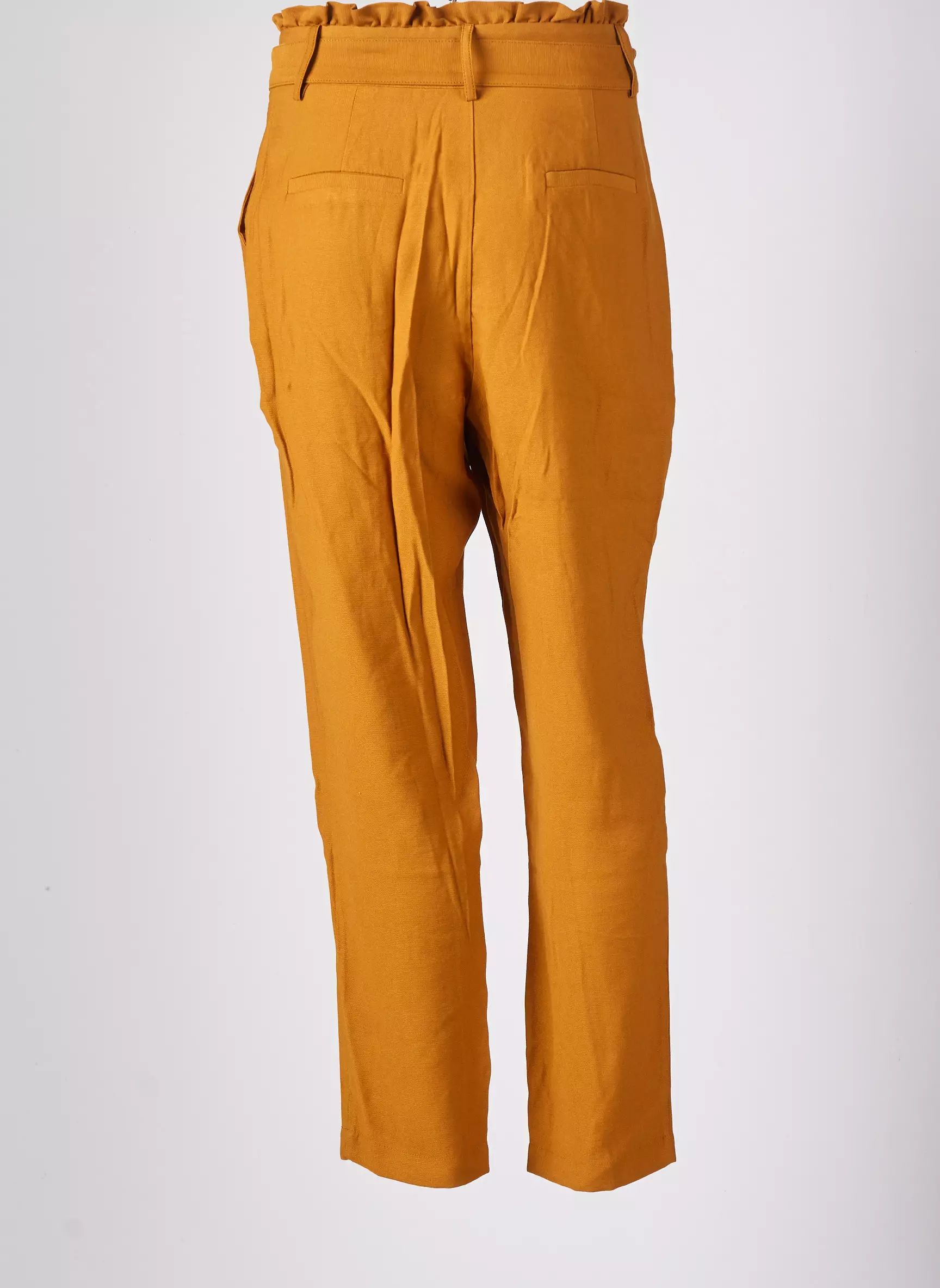 Cache Cache Pantalons Droits Femme couleur jaune