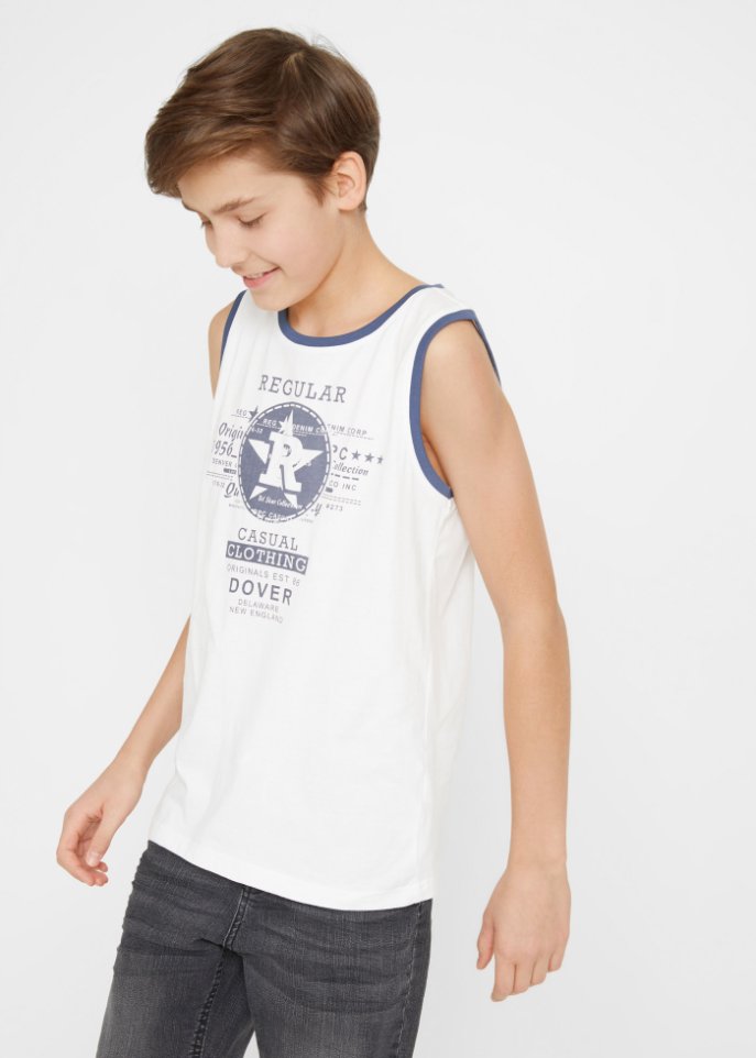 Jungen Tanktop aus Bio-Baumwolle (2er Pack)