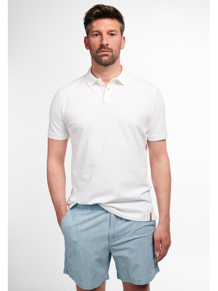Eterna Poloshirt in Weiß günstig kaufen