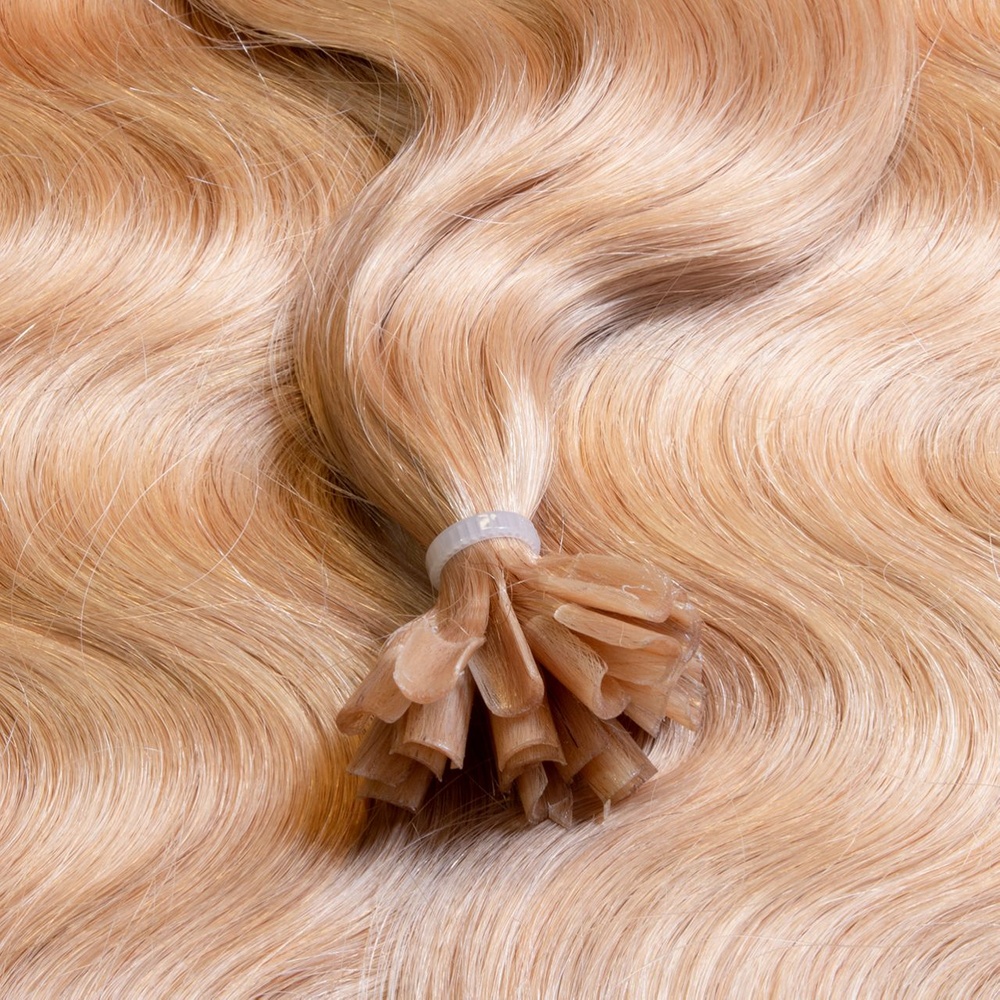 hair2heart Extensions à chaud Bonding Premium cheveux naturels #18 Noisette 0.5g extensions