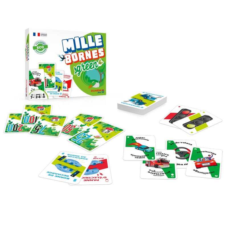 Jeu de société Mille bornes green Dujardin