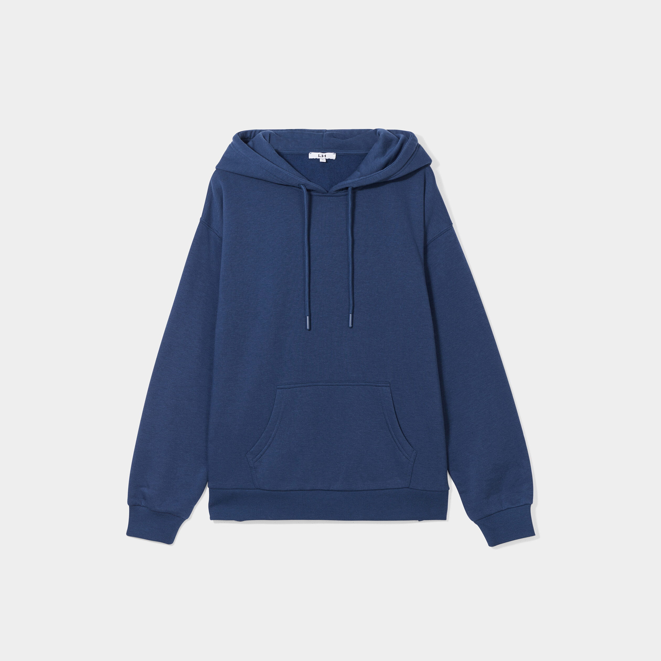 Sweat molleton à capuche hoodie bleu marine femme | La Halle