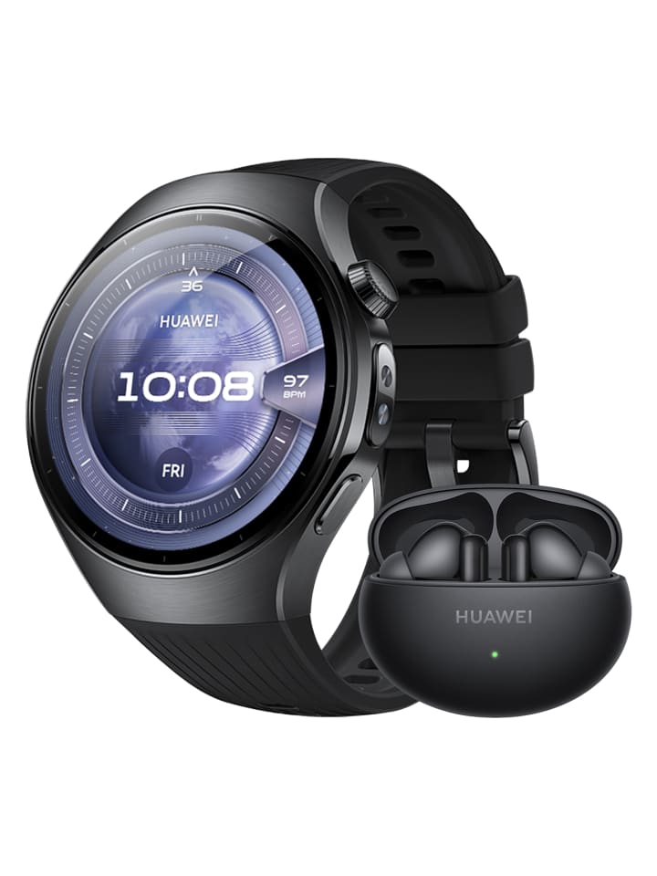 Huawei Smartwatch Watch 5 46mm Bundle in schwarz günstig kaufen onesize