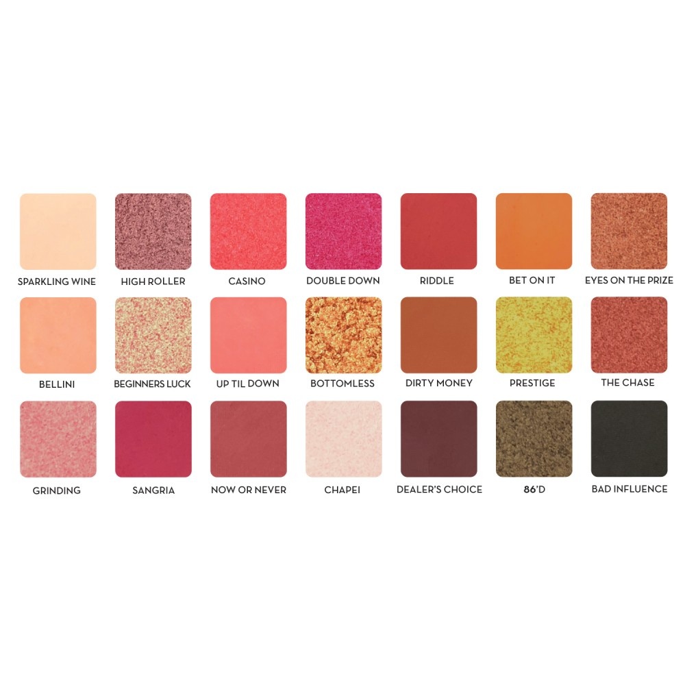 Rude Cosmetics RUDE BLACKJACK 21 Eyeshadow Palette [ Tough Girl ] Palette fard à paupières
