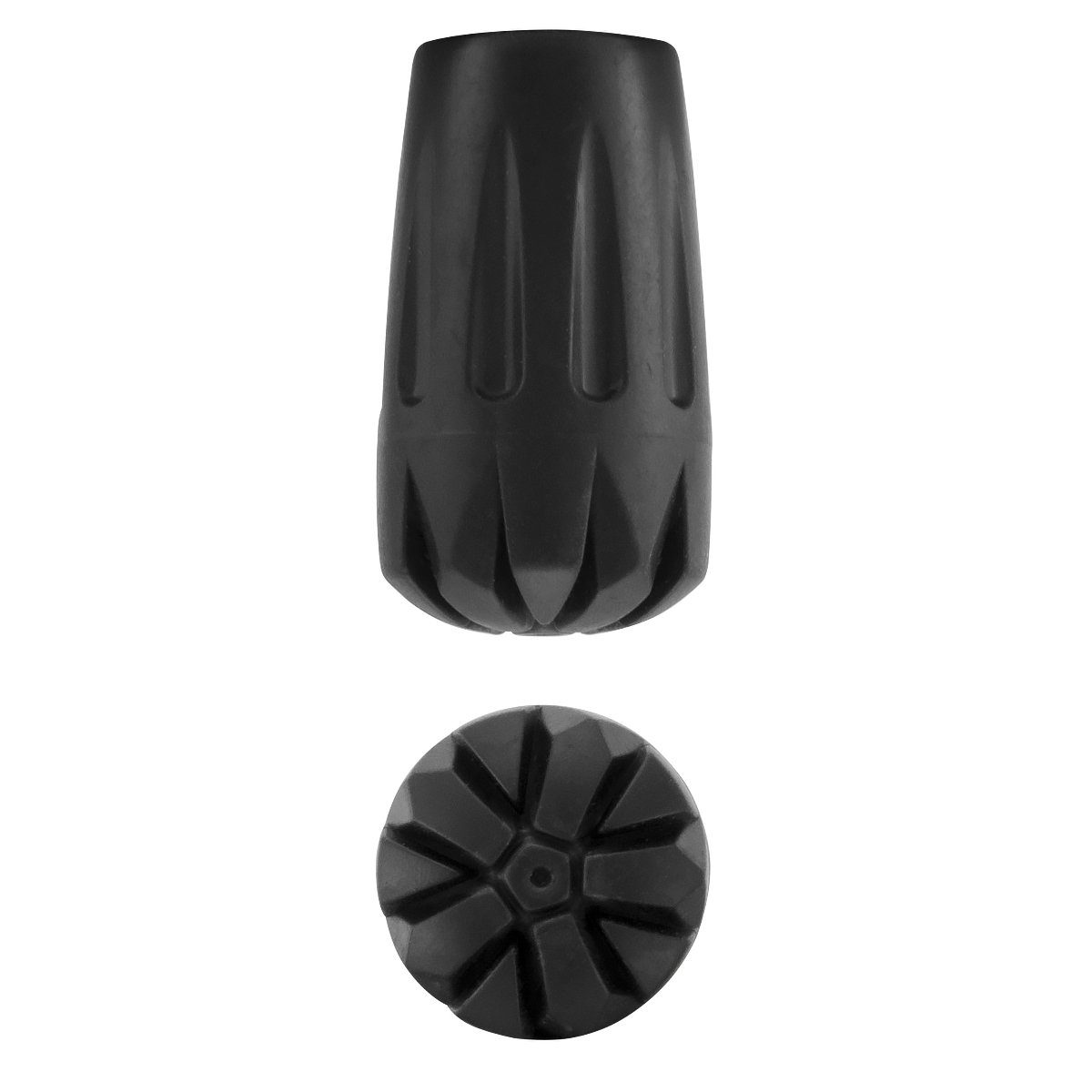 MidGard Nordic-Walking-Stöcke Pads Gummipads Puffer für Wanderstöcke mit einem Durchmesser von 10mm (2 St)