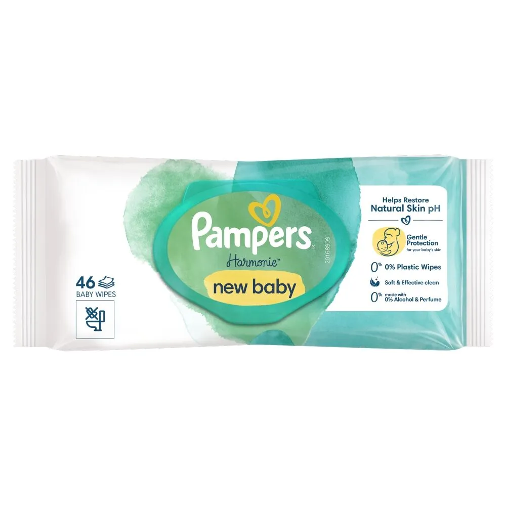 Pampers Harmonie New Baby vlažne maramice 46 kom.