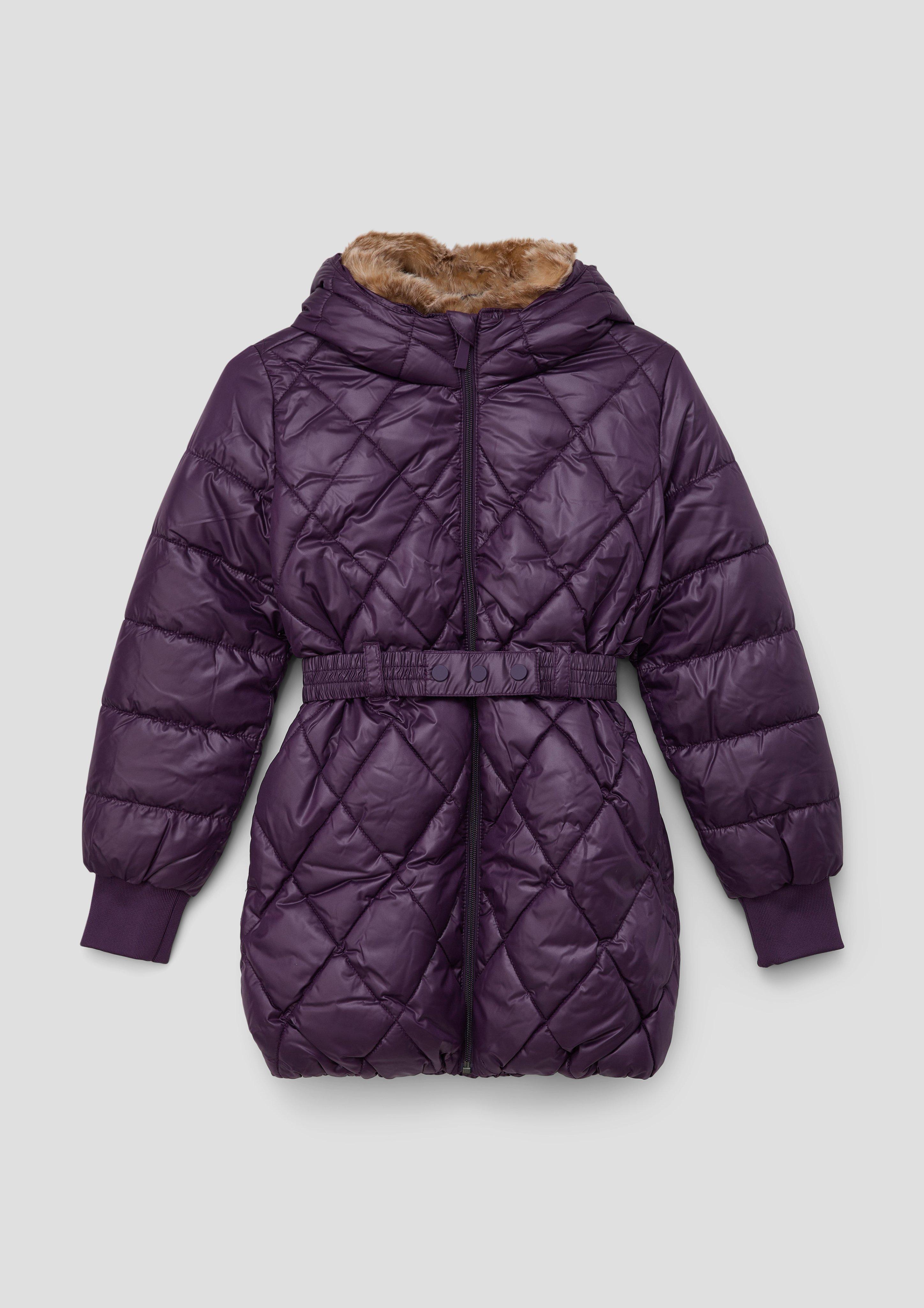 Steppjacke mit Textilgürtel  2131918-4836