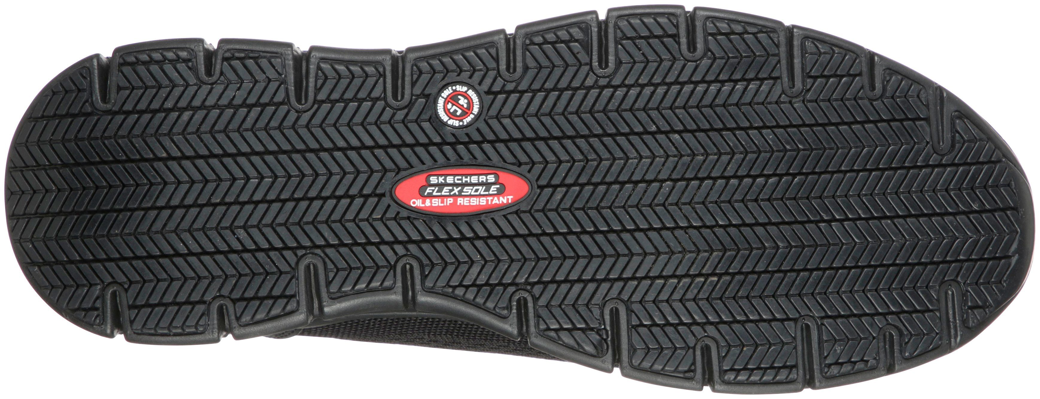 Skechers SYNERGY - OMAT Sicherheitsschuh S1 P ESD, Slip On mit Bungeeschnürung, durchtrittsicher, atmungsaktiv