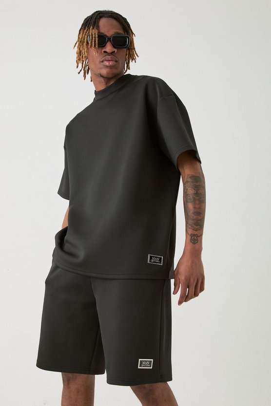 Tall Oversize Scuba T-Shirt & lockere Shorts