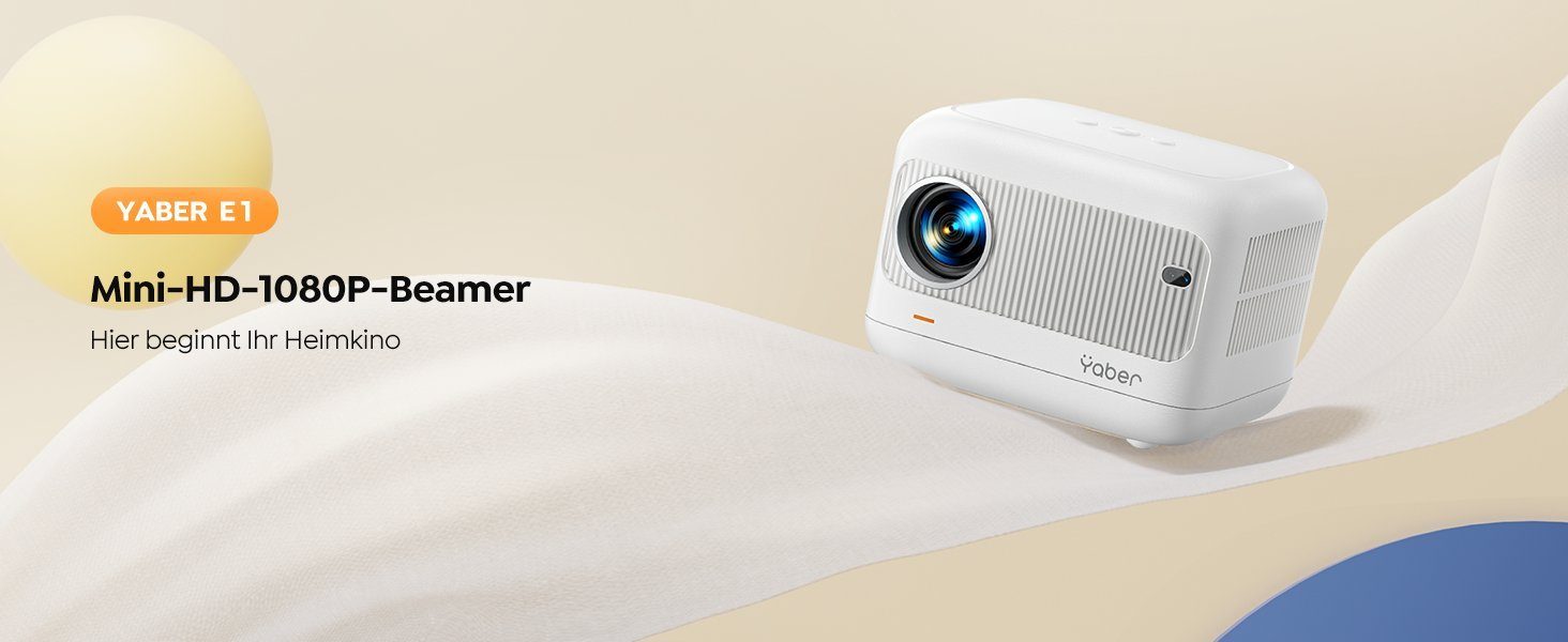 Yaber Native 1080P 5G WiFi Bluetooth mit Fernbedienung Mini-Beamer (9500 lm, 12000:1, 1920x1080 px, Maximal 200