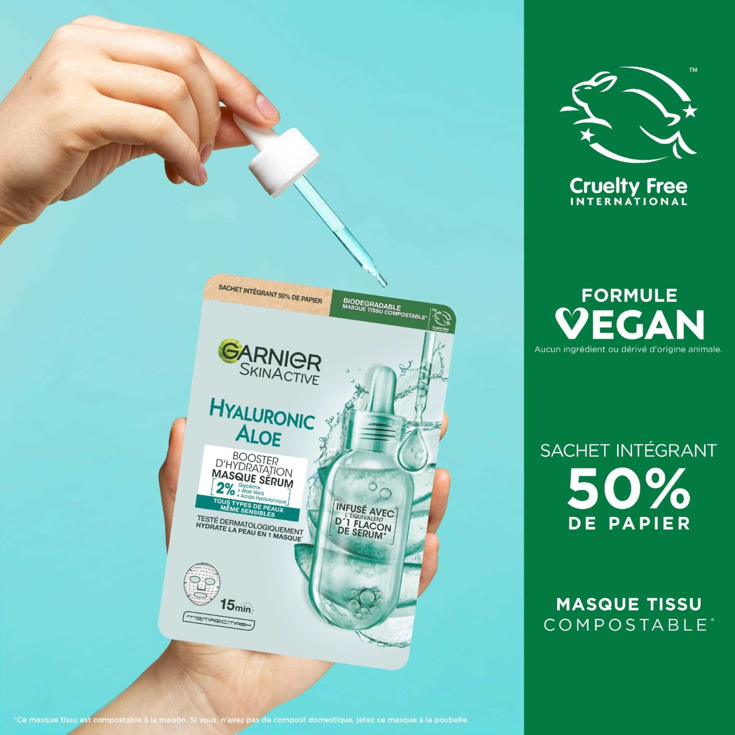 Garnier Hyaluronic Aloe Hydration Booster maska za tkivo