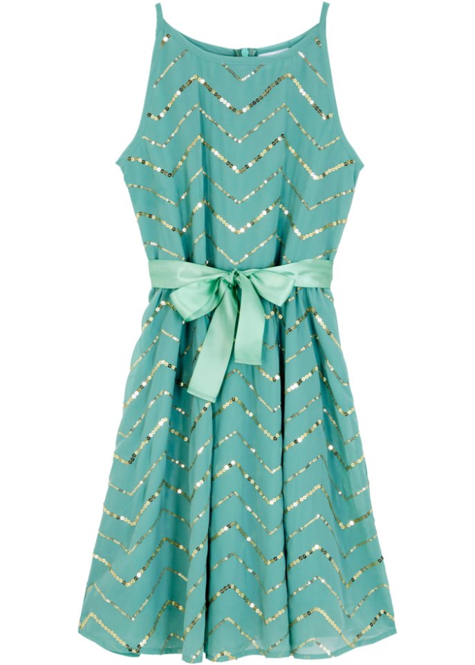 Festliches Mädchen Kleid mit Pailletten