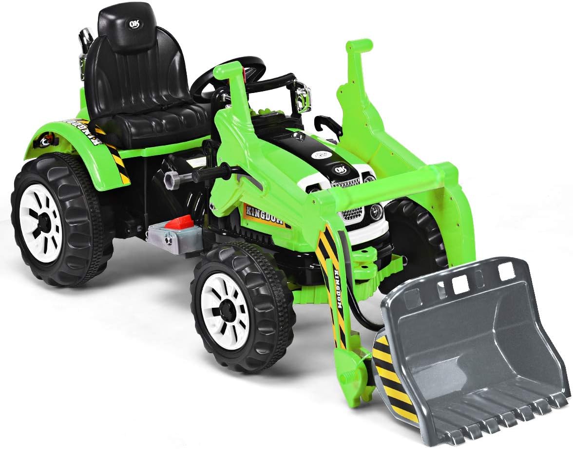 Costway 12V Kinder Bagger, Kinderbagger 2,5-5 km/h