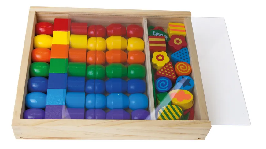 Lena - 32010 Super Beads Holzfädelperlen